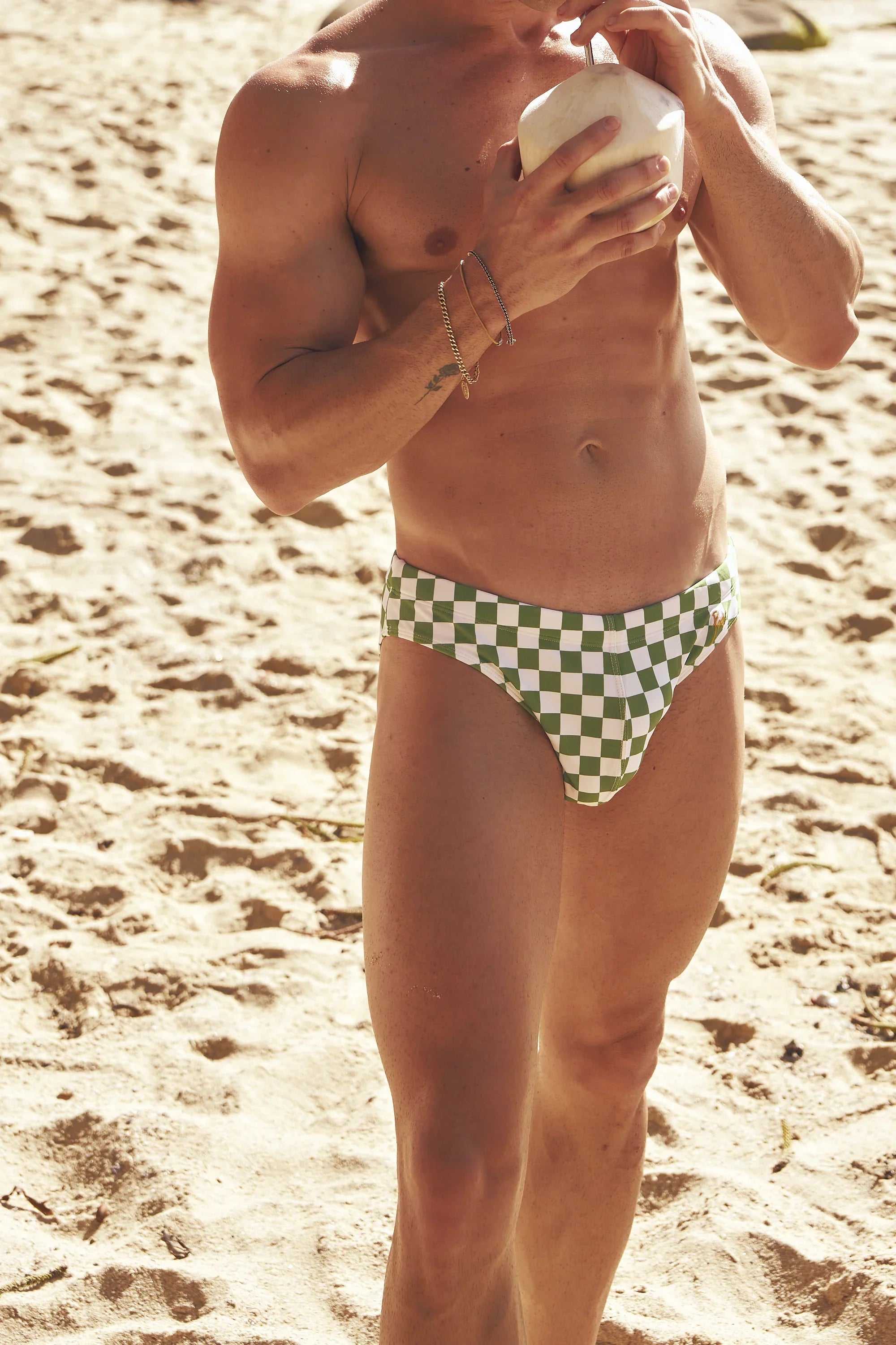 CARIOCA BOY SWIM BRIEF RIO GREEN/COCONUT MILK